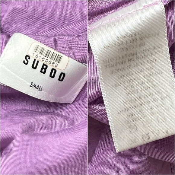 SUBOO 90s Sleeveless Asymmetric Ruched 1 Shoulder Cutout Back Maxi Slip Dress S - Picture 7 of 7